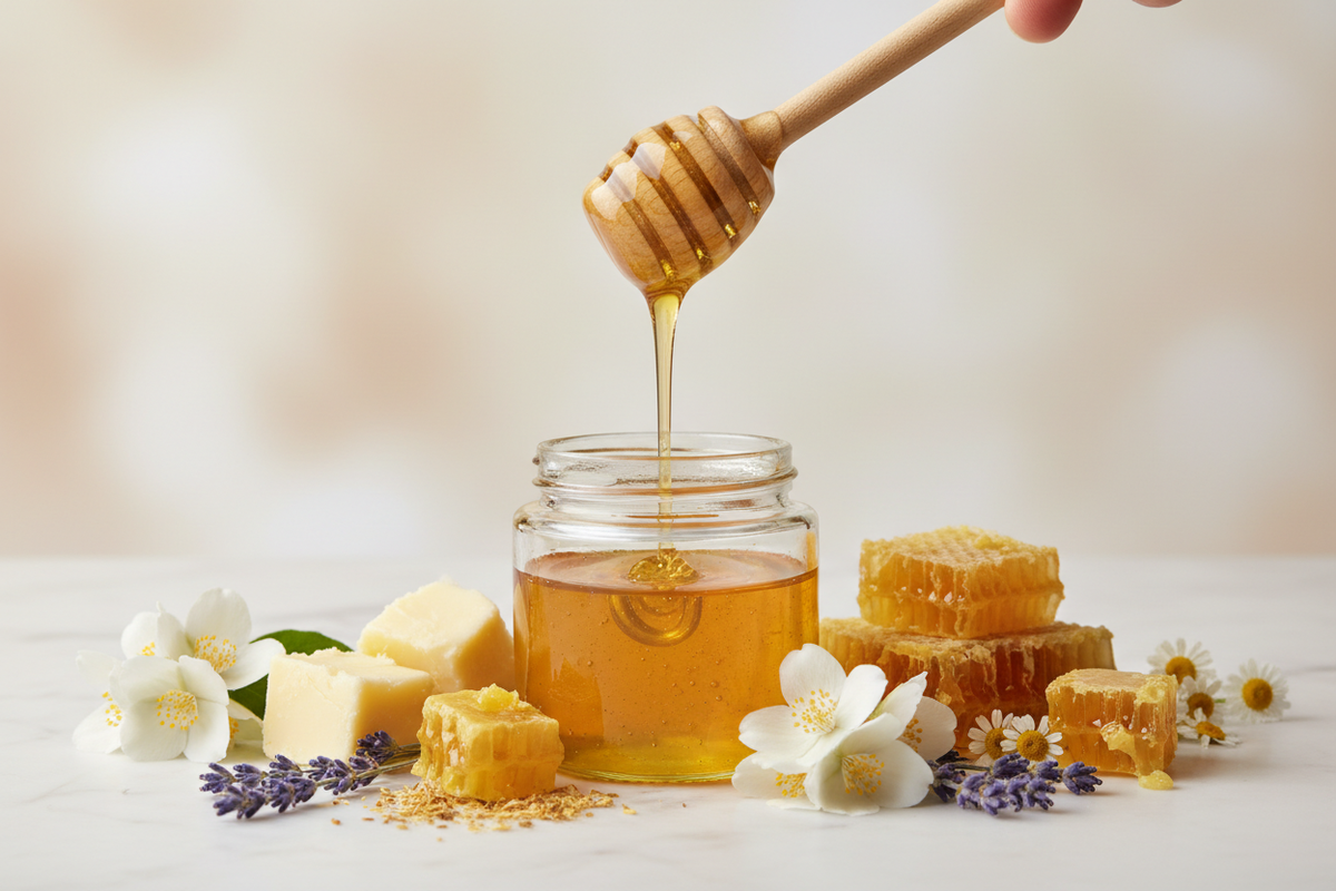 Organic honey and natural ingredients